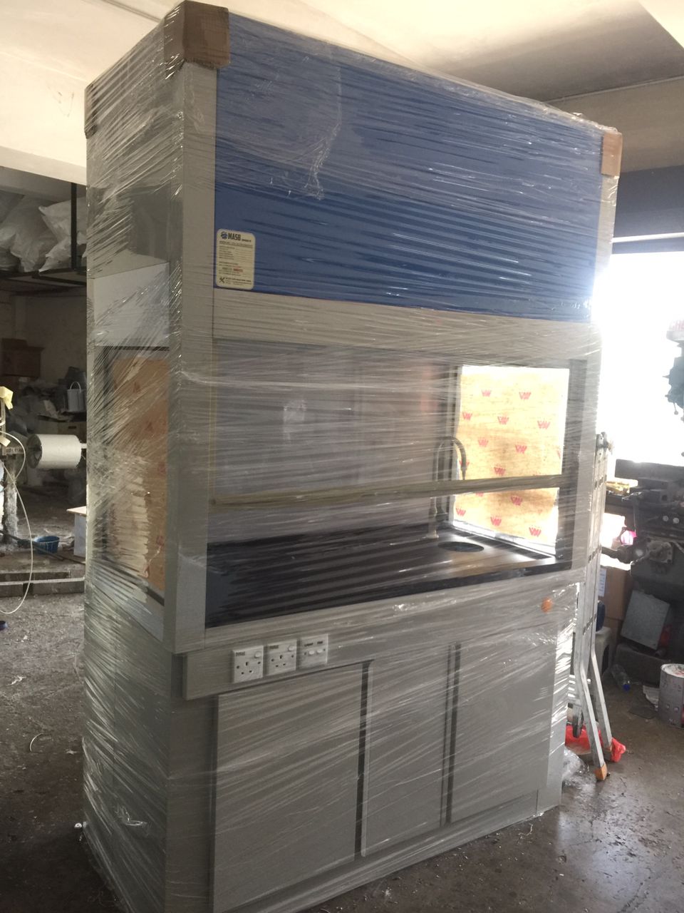 Mild Steel Ductless Fume Cupboard - 3 Sided View